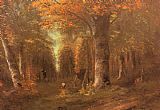 Forest Canvas Paintings - Forest in Autumn